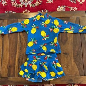 Hanna Anderson swim shirt and skirt